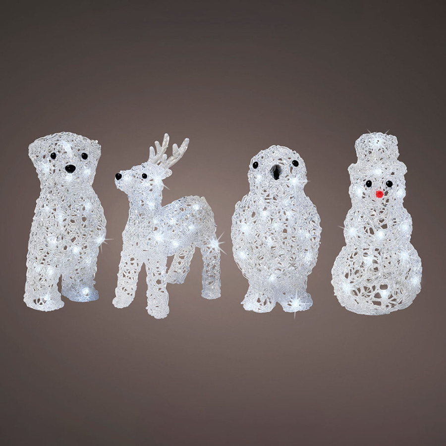 Figuras animais de natal para exterior a pilhas modelos sortidos 491031
