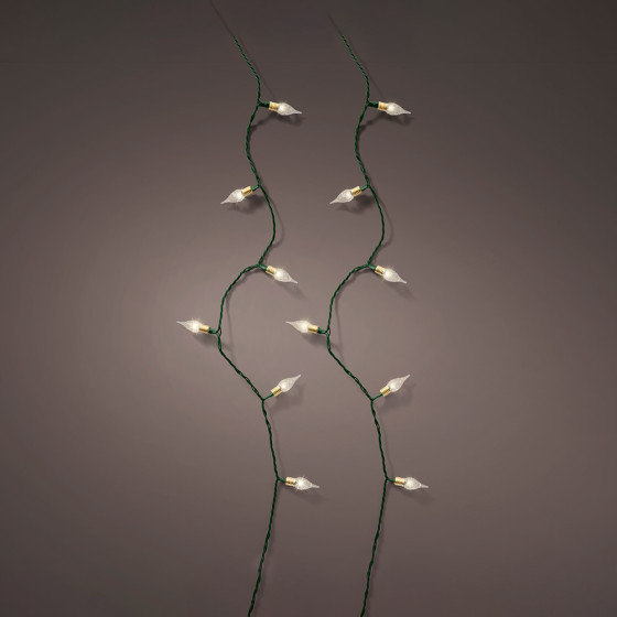 Grinalda led branco quente 8 funções efeito cintilante para interior 1790cm 493275