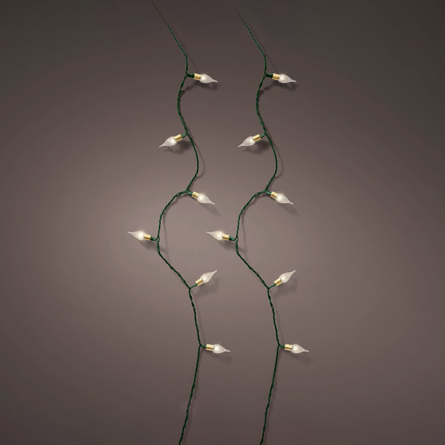 Grinalda led branco quente 8 funções efeito cintilante para interior 1790cm 493275