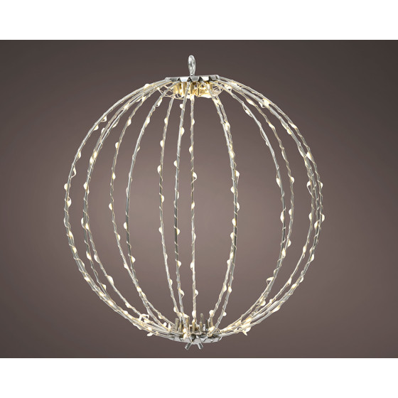 Enfeite led bola" para pendurar, 480 leds, ø58cm.