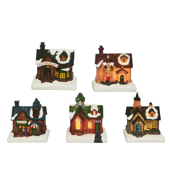 Casinha de natal led, 5 modelos