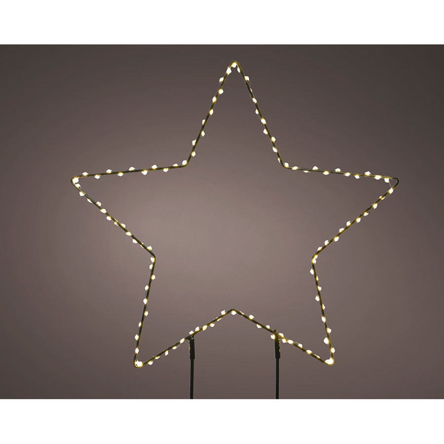 Estrela microleds de estaca ø38 x 0,6 cm