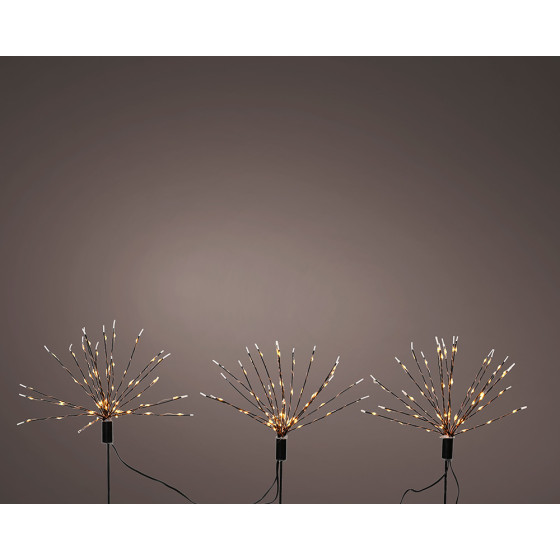 Estacas microled em forma de fogo de artifício para exterior ø25 x 45 cm