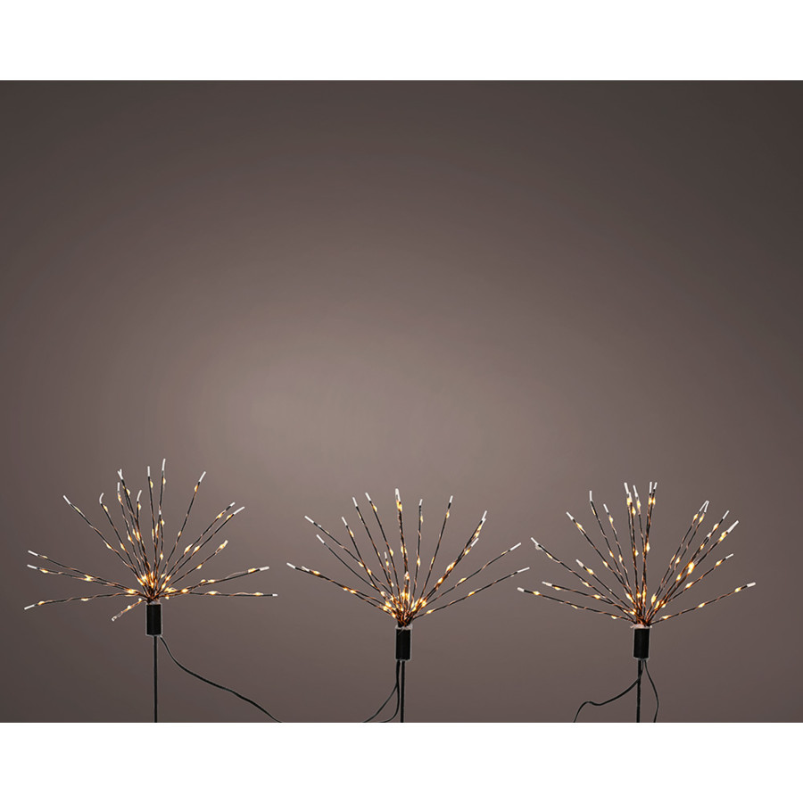Estacas microled em forma de fogo de artifício para exterior ø25 x 45 cm