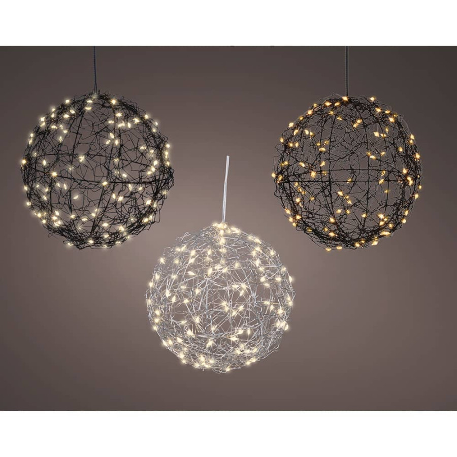 Bola led para exterior cores variadas ø15 cm