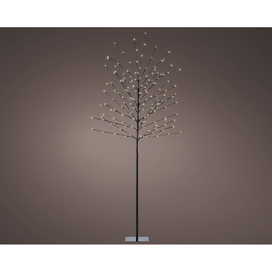 Árvore iluminada exterior 160 leds branco quente ø70 cm x 1,80 m