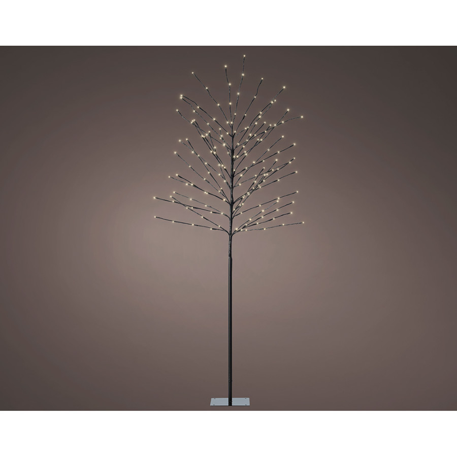 Árvore iluminada exterior 160 leds branco quente ø70 cm x 1,80 m