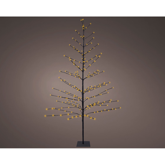 Árvore iluminada 232 leds de branco quente 1,80 m