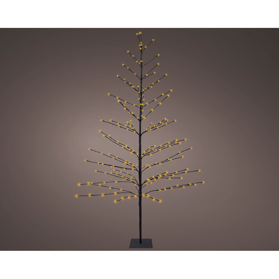 Árvore iluminada 232 leds de branco quente 1,80 m
