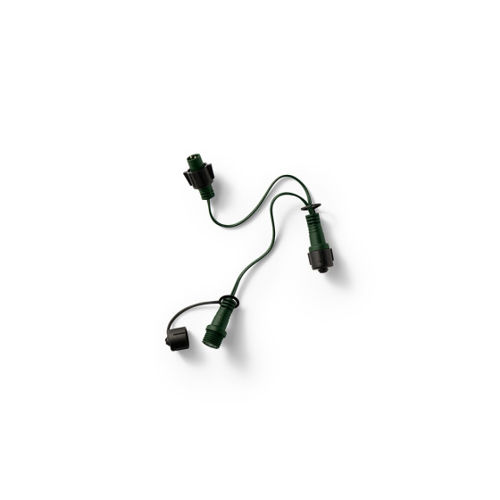 Conector em forma de t, exterior, verde, 40 cm