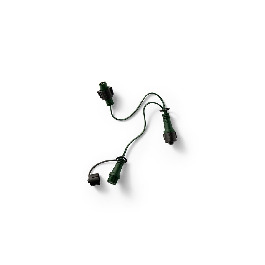 Conector em forma de t, exterior, verde, 40 cm