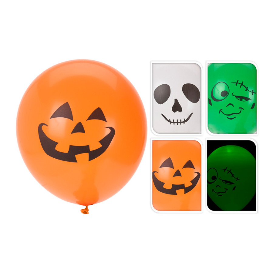 Pack 3 balões halloween com led