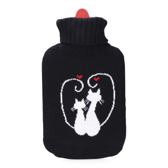 Bolsa de Água Quente com Capa em Lã - 2L - Gatos Apaixonados