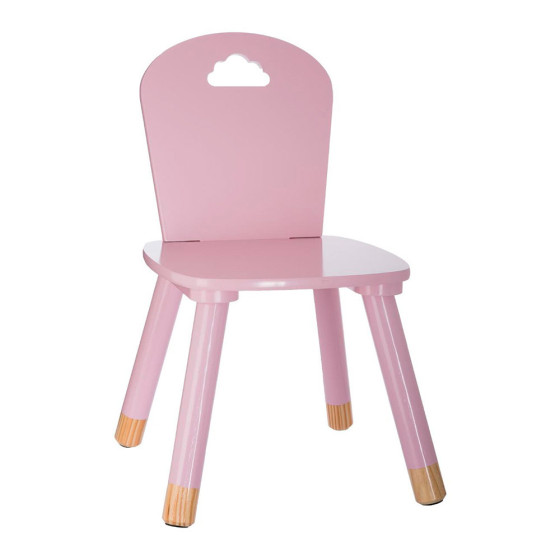 Cadeira infantil cor rosa 32x31.5x50cm