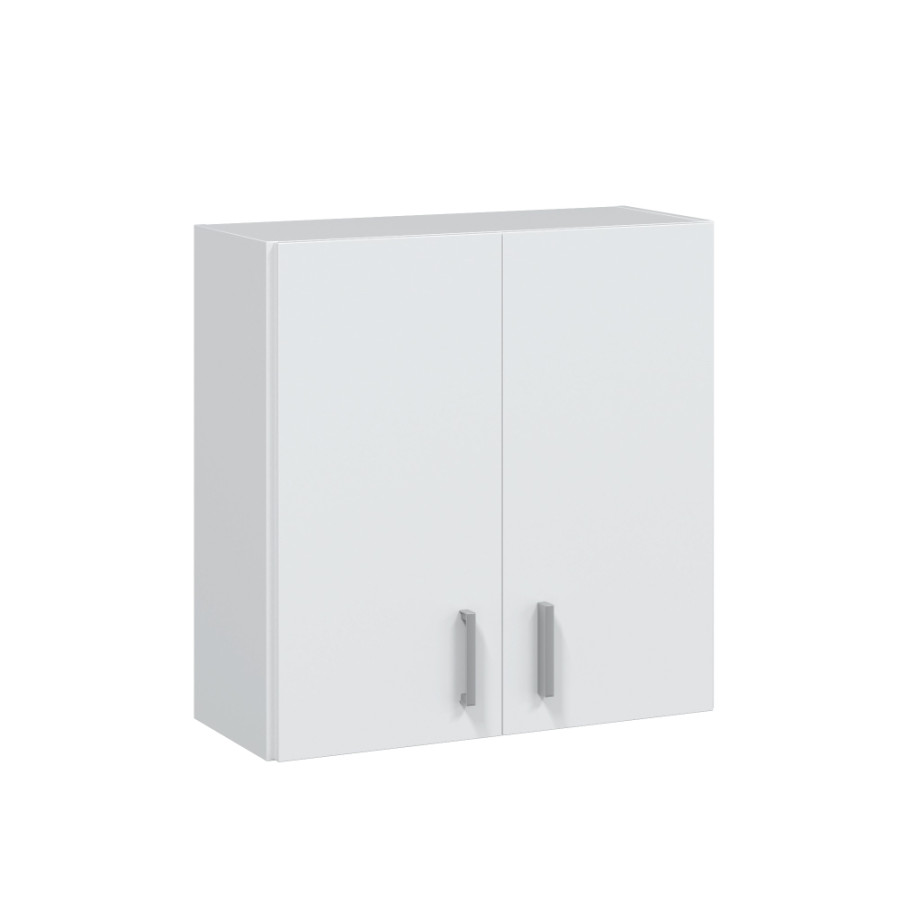 Armário suspenso multiusos, 2 portas, branco