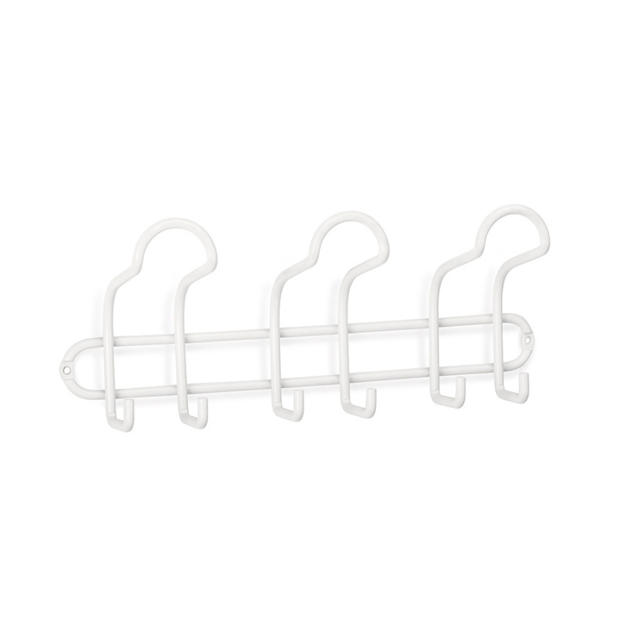 Cabide de aço 3 ganchos triple branco mate 3719-2 inofix