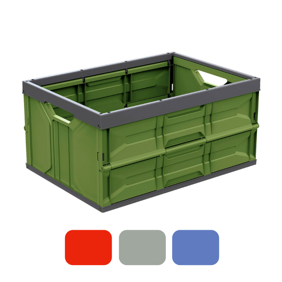 Caixa dobrável 45l 54x37.5x28cm cores sortidos mondex