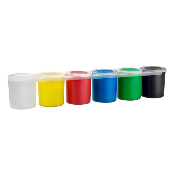 Estojo tempera 25ml com 6 cores milan