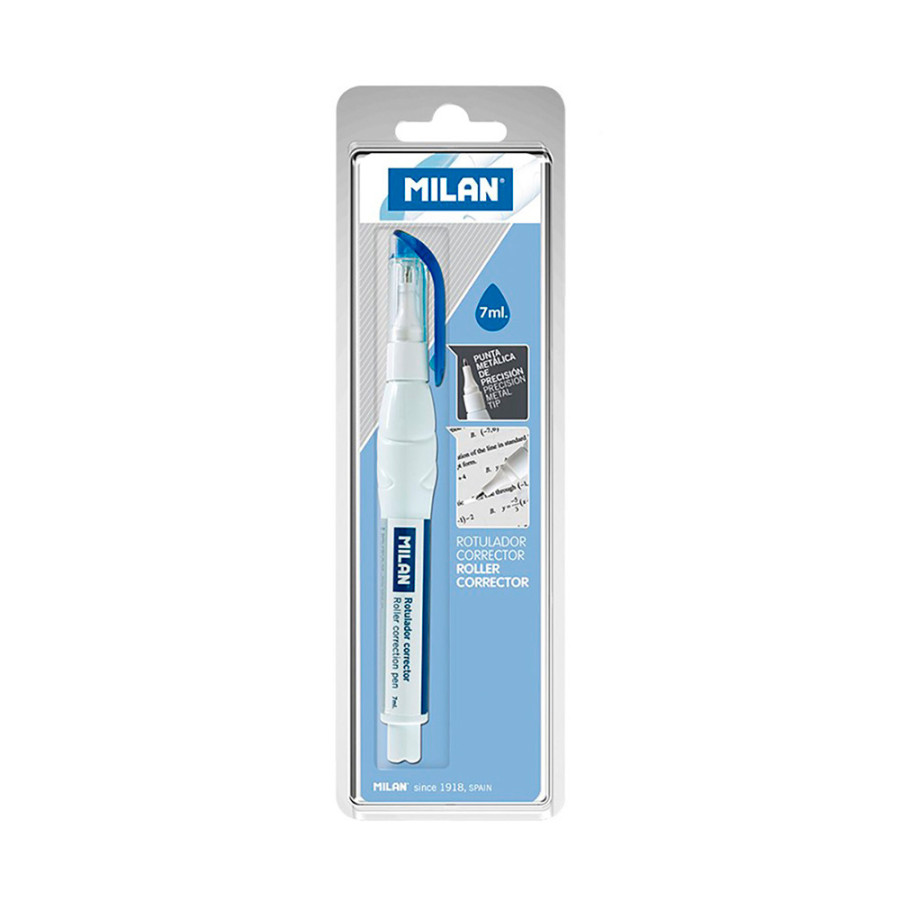 Blíster com caneta corretor líquido 7ml milan