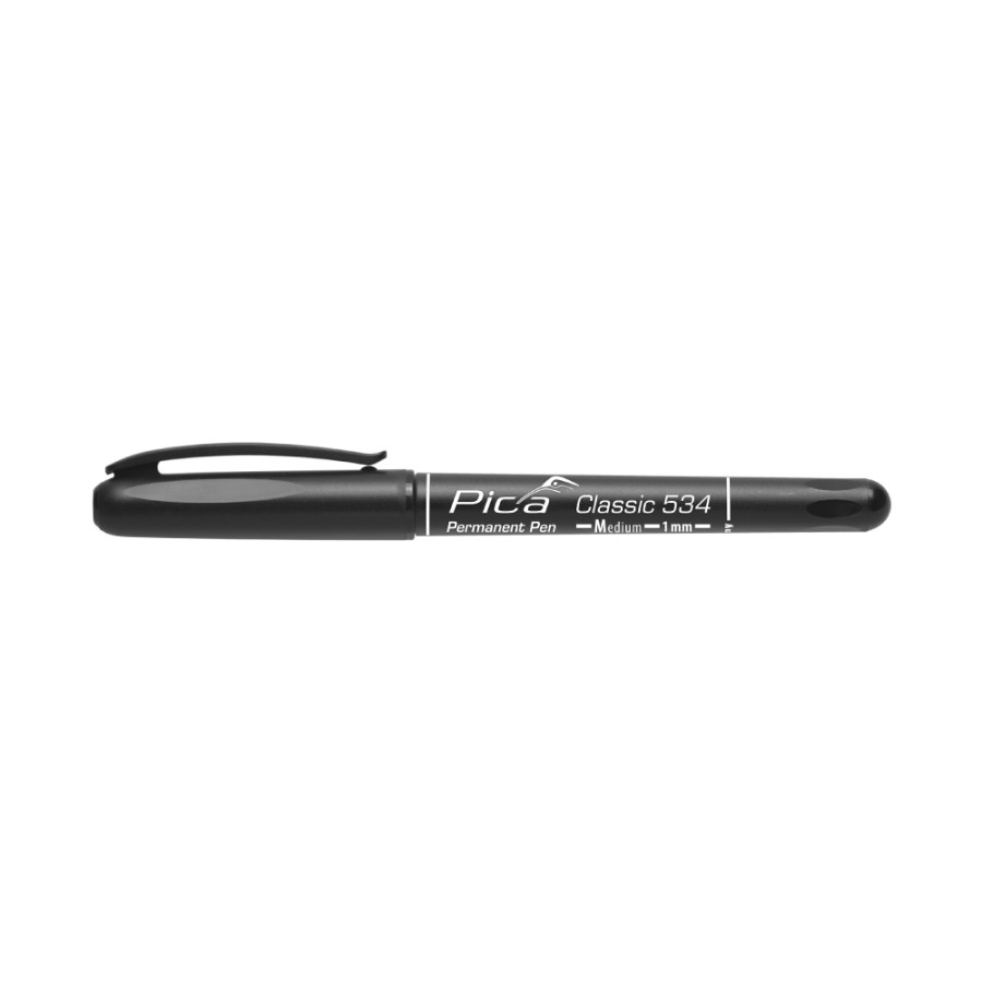 Marcador permanente clássico bullet médio preto