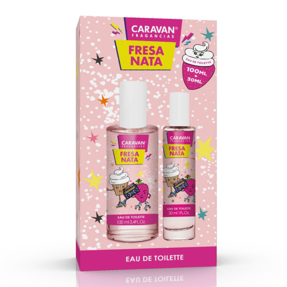 Estojo eau de toilette creme de morango, 100 + 30 ml crianças
