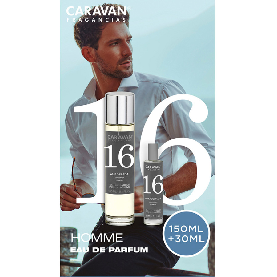 Estojo eau de parfum caravan n° 16, 150 + 30 ml senhor