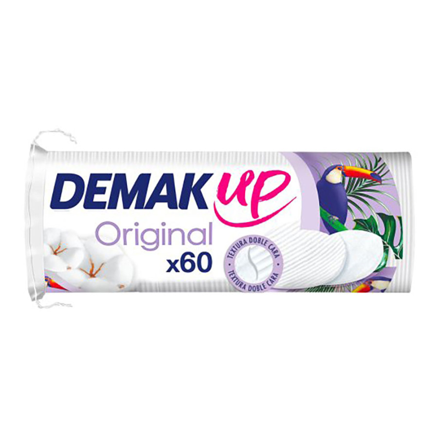Discos desmaquilhantes originais, pacote com 60 uds