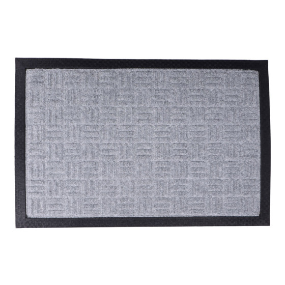 Tapete 60x40x1,5cm liso cinzento escuro