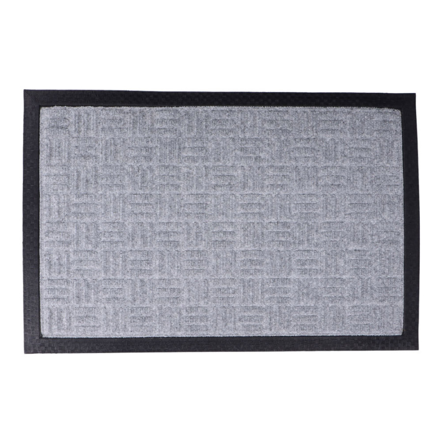 Tapete 60x40x1,5cm liso cinzento escuro