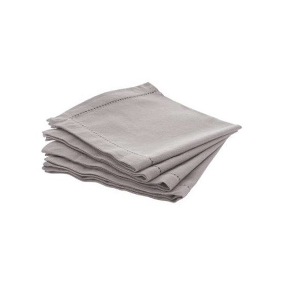 Pack 4 guardanapos de algodão cor topo 40x40cm