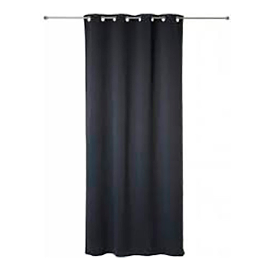Pack 2 cortinas opacas cinzento 135x240cm