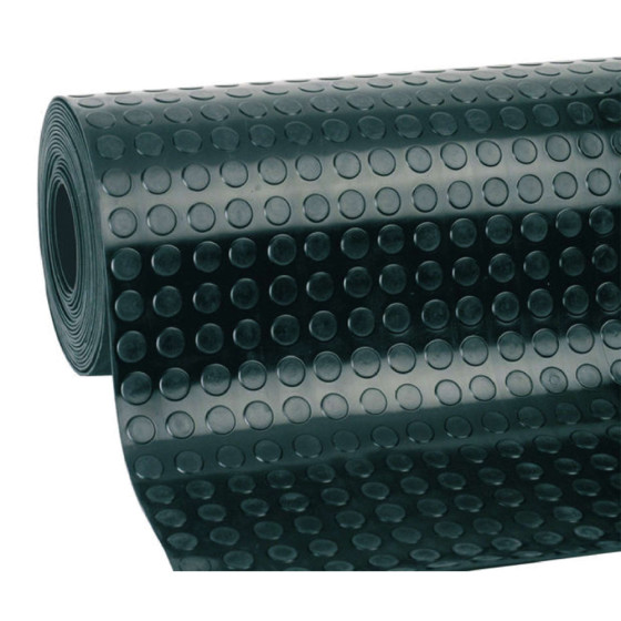 Tapete de borracha em forma de círculos 1 x 10 m