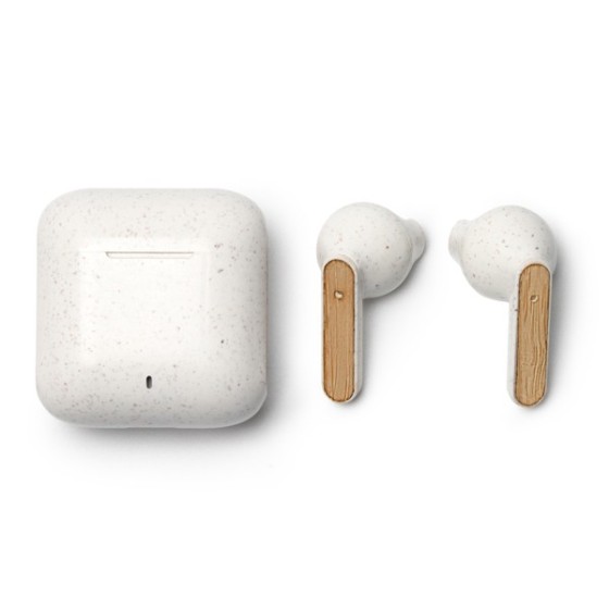 Auriculares sem Fio em Fibra de Trigo e Bambu Kuasi