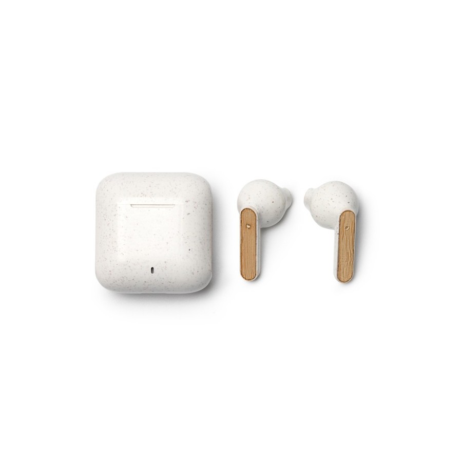 Auriculares sem Fio em Fibra de Trigo e Bambu Kuasi
