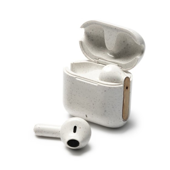 Auriculares sem Fio em Fibra de Trigo e Bambu Kuasi