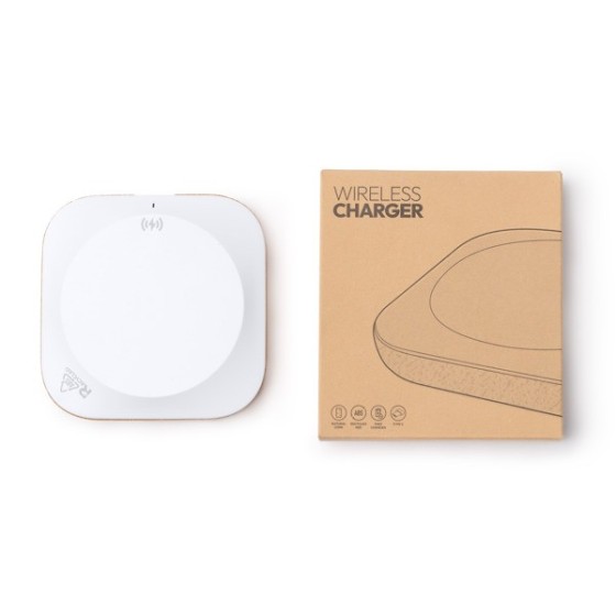 Carregador sem Fios com Estrutura em ABS Reciclado e Cortiça Natural Yarbo